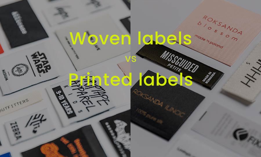 woven labels vs printed labels