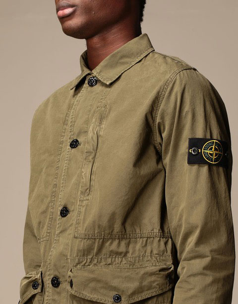 stone island woven clothing badge